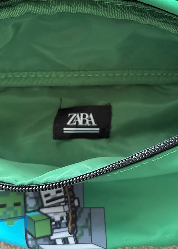 Minecraft Baskılı Yeşil Bel Çantası zara - Görsel 3