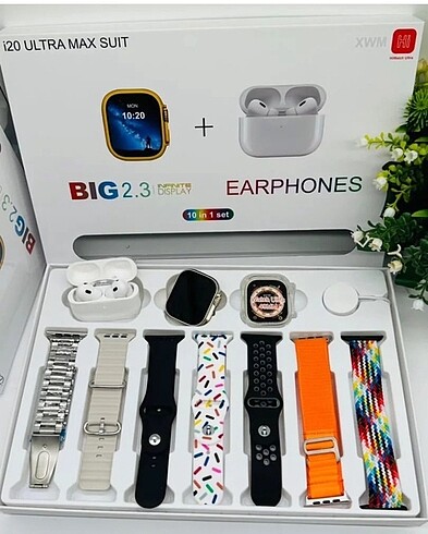 i20 ULTRA MAX Airpods kulaklık 7 kordon