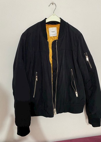 Siyah Fermuarlı Kadın Street Wear Ceket