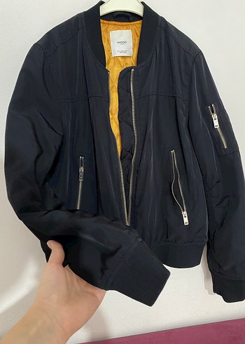 l Beden siyah Renk Siyah Fermuarlı Kadın Street Wear Ceket