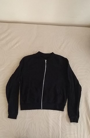 Bomber Fermuarlı Spor Sweatshirt