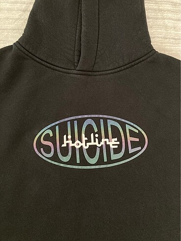 Les Benjamins Suicide Hotline(SHOTLİNE) Reflektörlü Sweatshirt