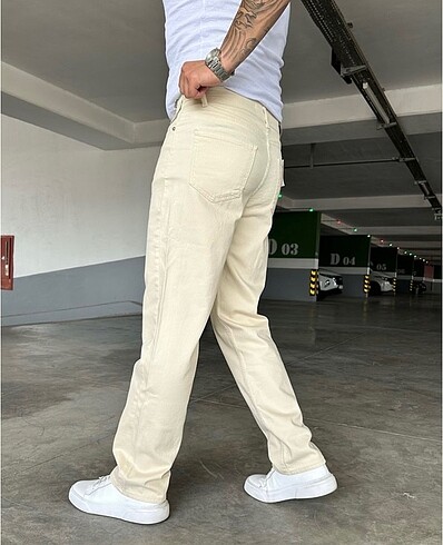 Baggy Bej Pantolon