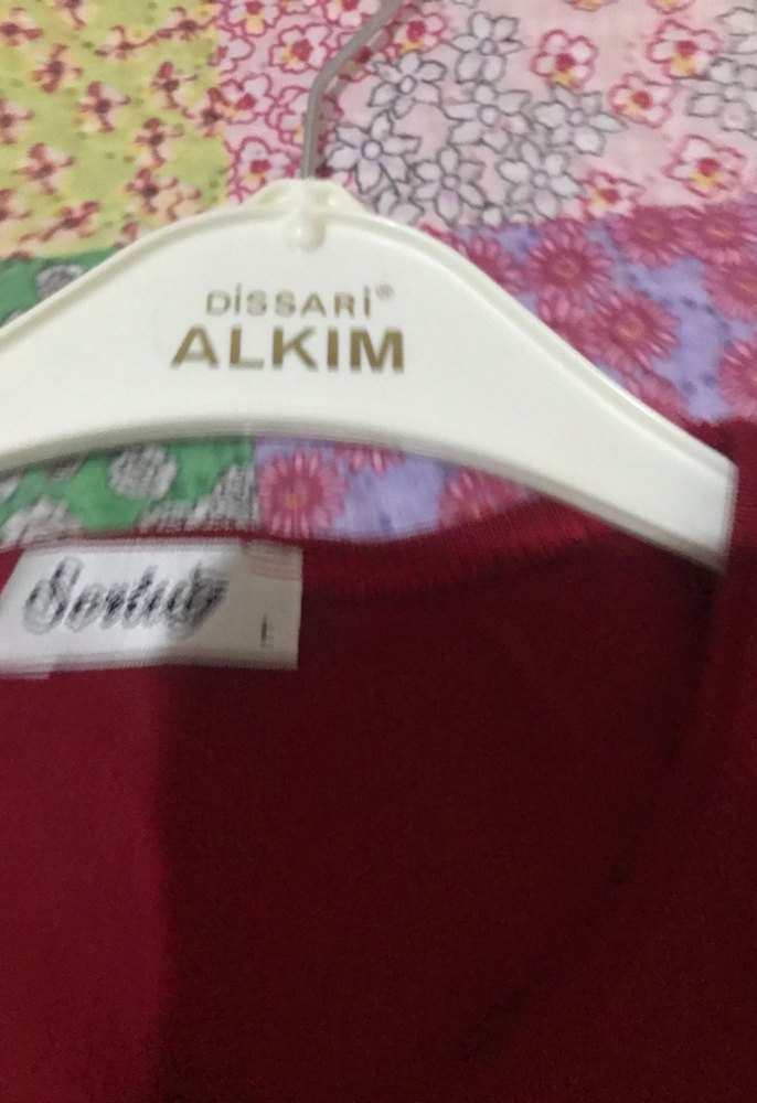 Bordo Uzun Kollu Bluzu - Görsel 2