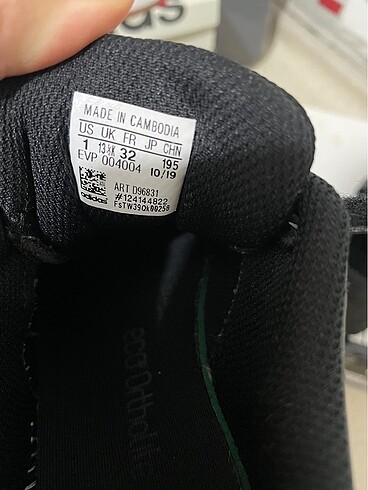 Adidas Adidas siyah çocuk ayakkabısı