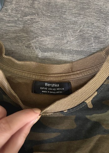 Bershka Kamuflaj Desenli Sweatshirt - Görsel 4
