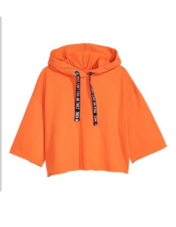 H&M Turuncu Kısa Kollu  Sweatshirt - Görsel 2