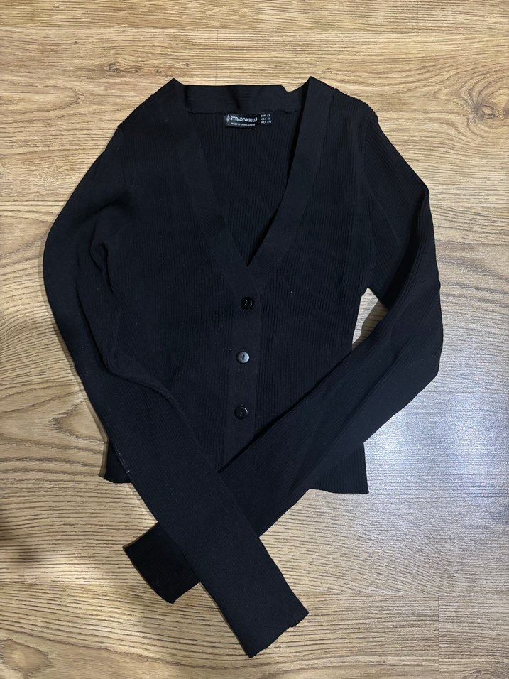 Stradivarius Siyah Hırka - Görsel 3