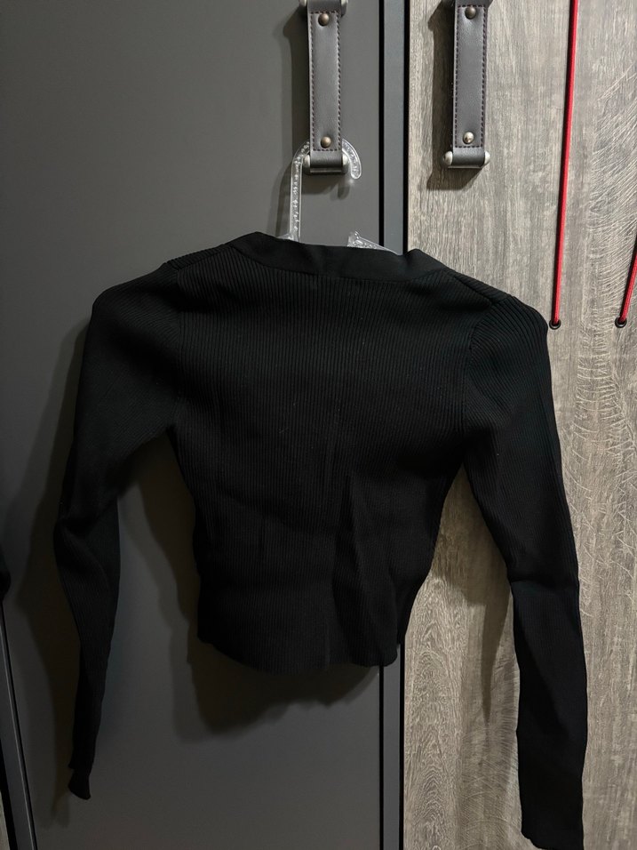 Stradivarius Siyah Hırka - Görsel 2