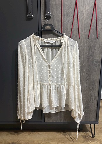 Zara Şifon Bluz - Görsel 3