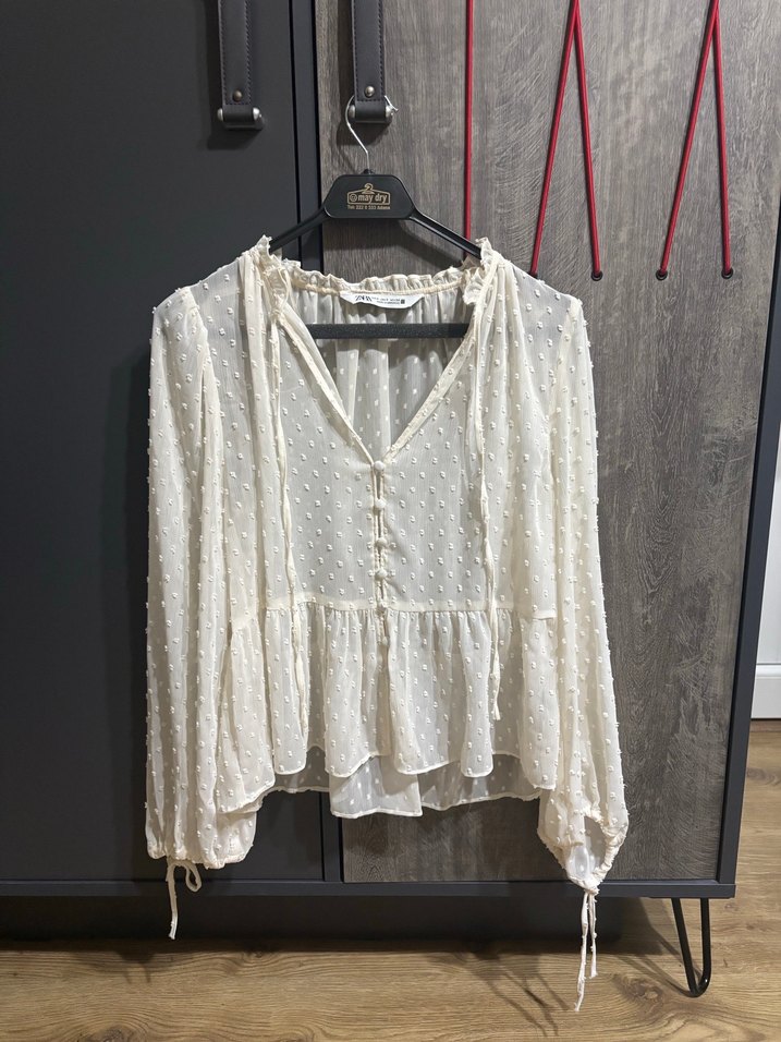 Zara Şifon Bluz - Görsel 3