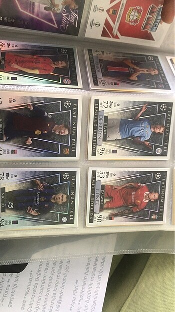 Panini match attax kart