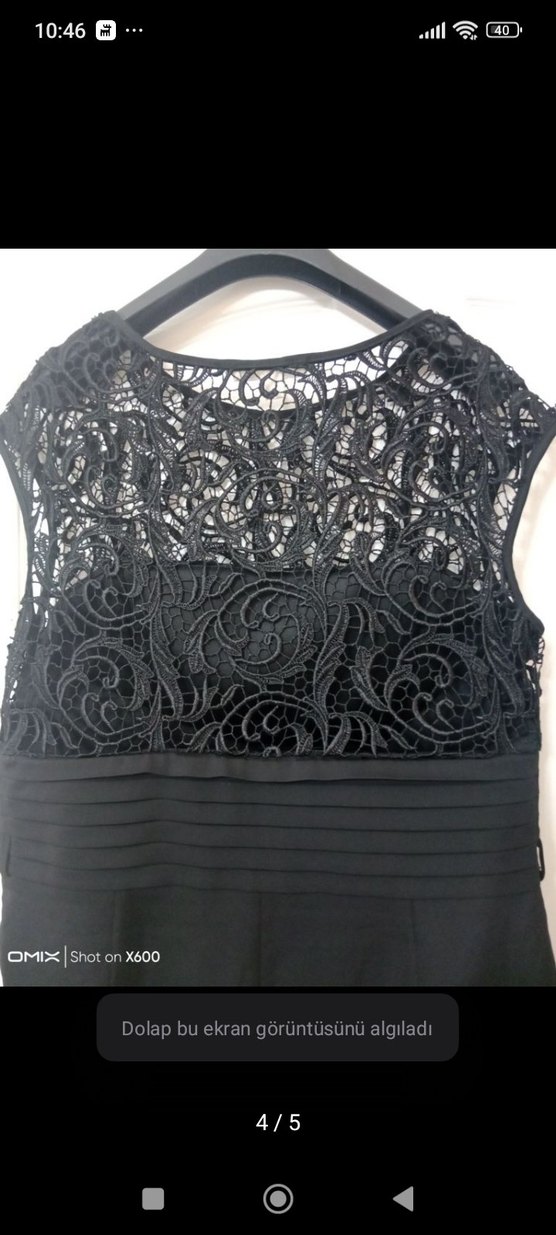 siyah diz altı abiye elbise - Görsel 4