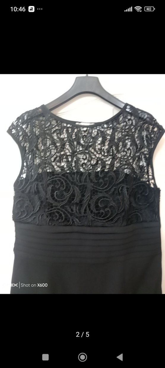 siyah diz altı abiye elbise - Görsel 2