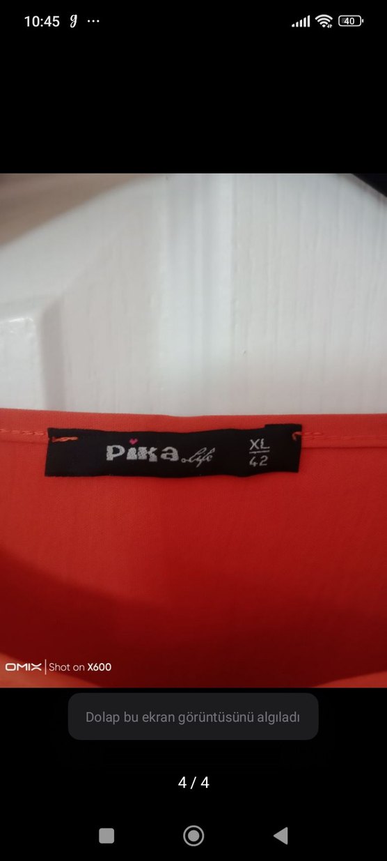 Turuncu Drapeli Straplez Uzun Abiye - Görsel 4