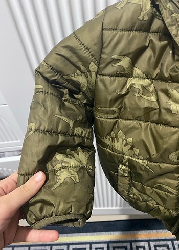 Kahverengi Kamuflaj Desenli Erkek Çocuk Mont - Görsel 3