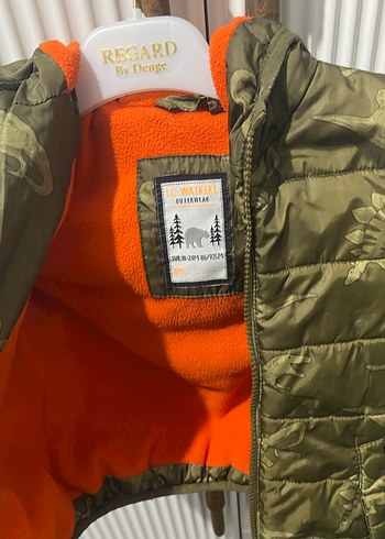 Kahverengi Kamuflaj Desenli Erkek Çocuk Mont - Görsel 2