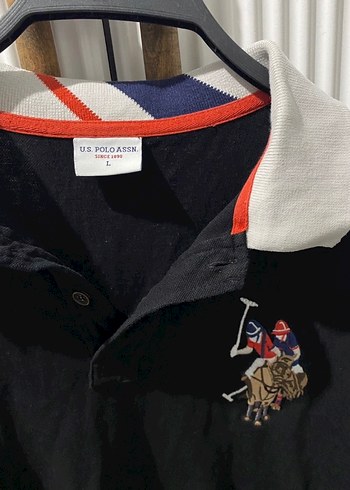 Siyah Erkek Polo Tişört, Kısa Kollu, Baskılı - Görsel 2