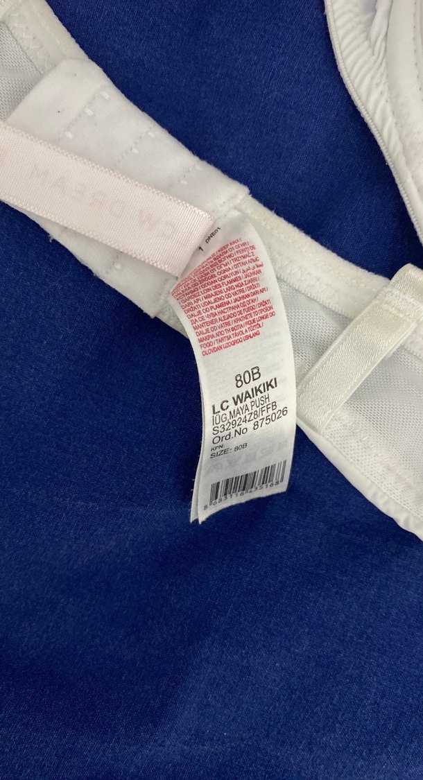 Beyaz Minimalist Destekli Sütyen - Görsel 2