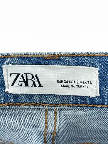 34 Beden mavi Renk Zara Jean / Kot %70 İndirimli.