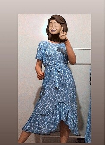 Bebe mavisi elbise