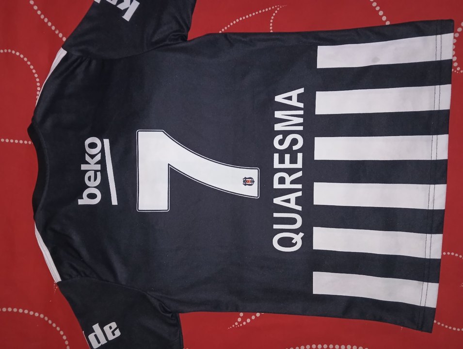 Beşiktaş Adidas V Yaka Siyah Beyaz Forma - Görsel 2