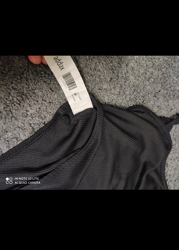 Beyaz İnce Askılı Monokini mayo - Görsel 5