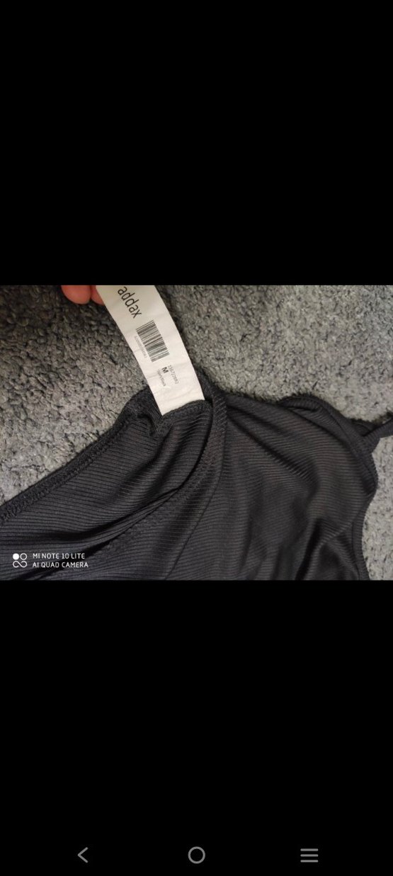 Beyaz İnce Askılı Monokini mayo - Görsel 5