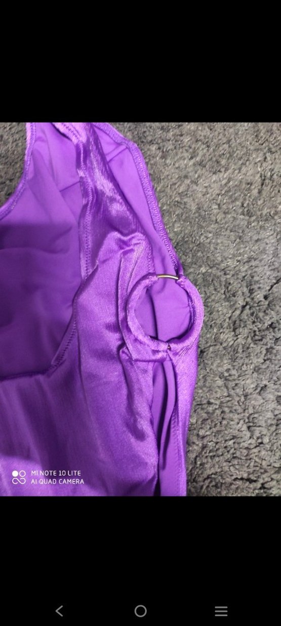 Parlak Mor Kadın Spor Mayo - Görsel 3