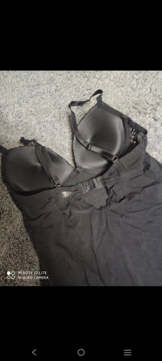 Siyah Gotik Midi İp Askılı Gecelik - Görsel 2