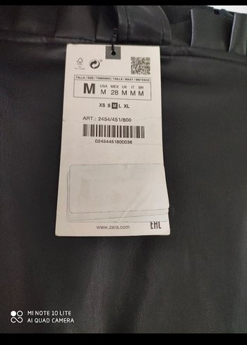 Deri Pilili Siyah Mini Etek - Görsel 5