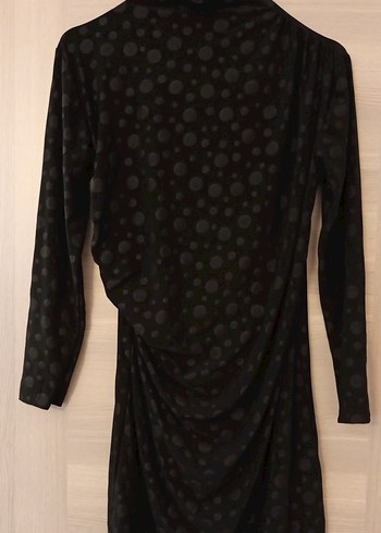 Puantiye Desenli Uzun Kollu bayan elbise - Görsel 3