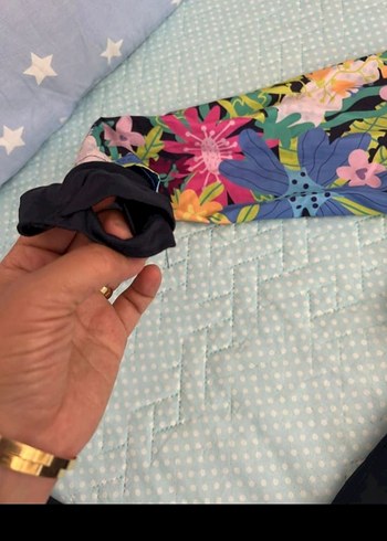 Çiçek Desenli Uzun Kollu Haşema takımı - Görsel 2