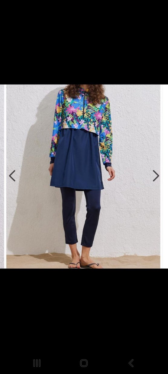 Çiçek Desenli Uzun Kollu Haşema takımı - Görsel 5