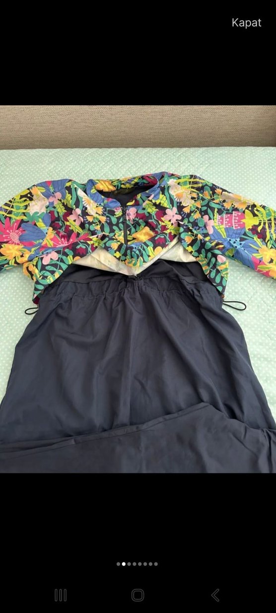 Çiçek Desenli Uzun Kollu Haşema takımı - Görsel 4