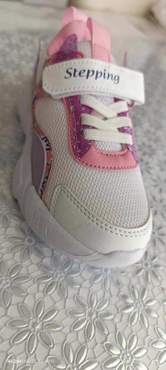 Kız Çocuk Beyaz Renkli Baskılı Spor Ayakkabı - Görsel 2