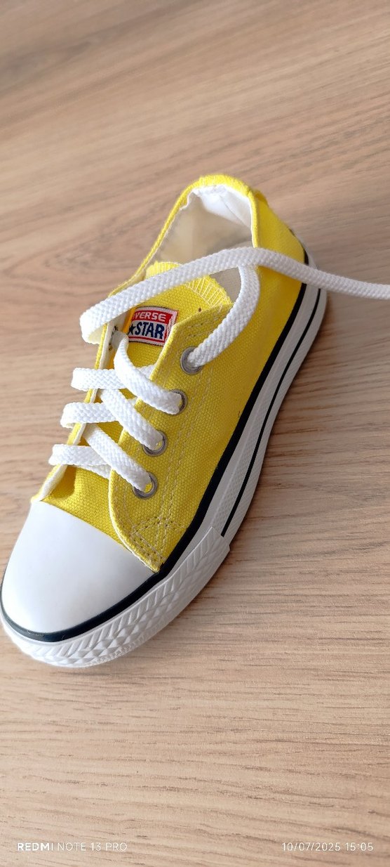 Sarı converse ayakkabı 27 28 29 30 31 32 34 35 numaraları mevcut - Görsel 2