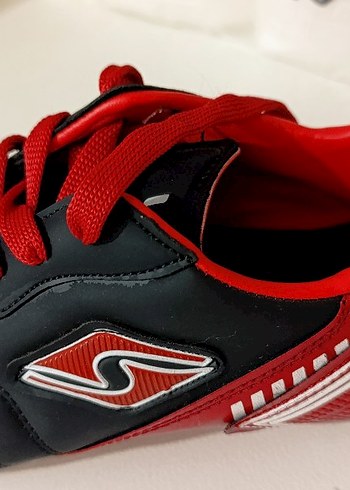 Erkek Kırmızı Spor Ayakkabı Velcro Bağcıklı 37 numara
