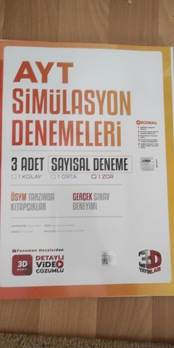3D AYT SAYISAL DENEME
