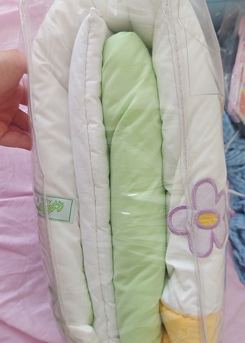 Beden Renk Bebek Uyku Seti Pastel Desenli Yumuşak Kumaş
