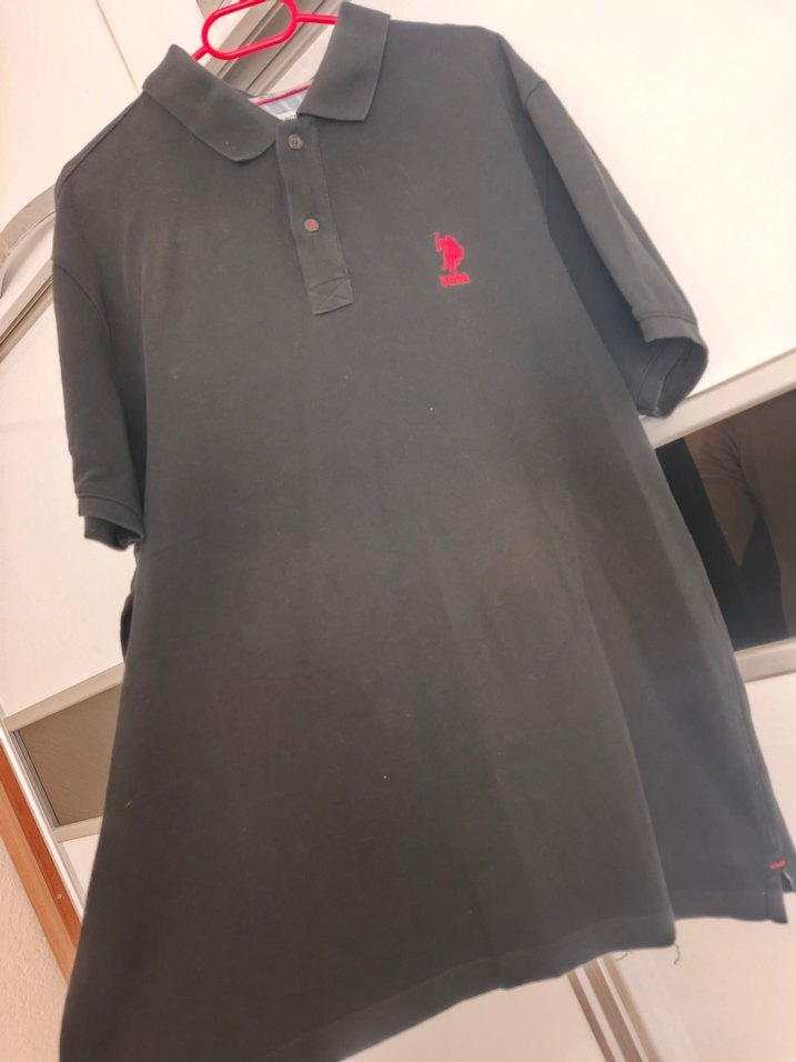 Siyah Erkek Polo Tişört Velcro Detaylı - Görsel 5