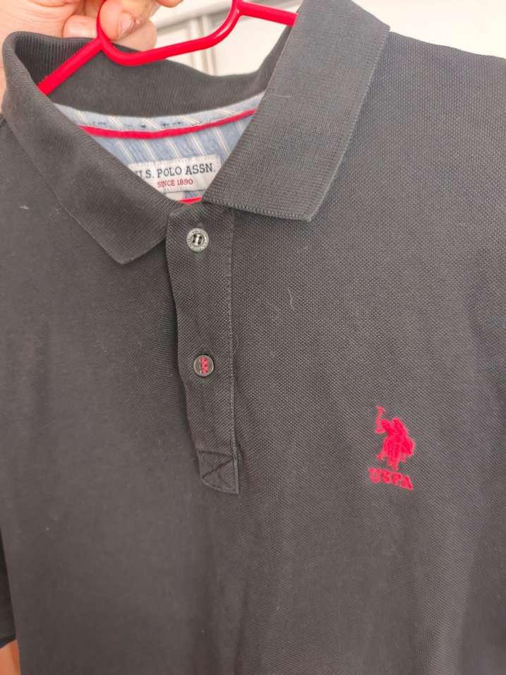 Siyah Erkek Polo Tişört Velcro Detaylı - Görsel 4