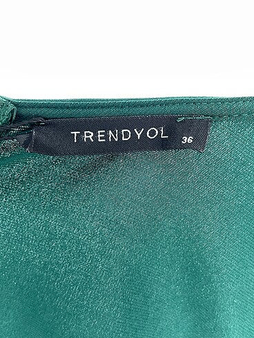 36 Beden yeşil Renk Trendyol & Milla Kısa Elbise %70 İndirimli.