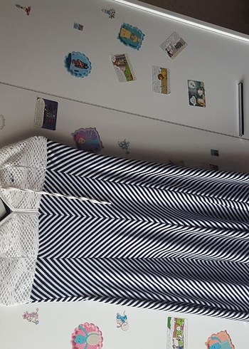 Örgü detay elbise - Görsel 5