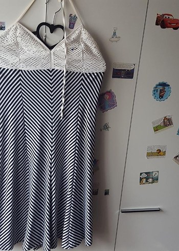 Örgü detay elbise - Görsel 6