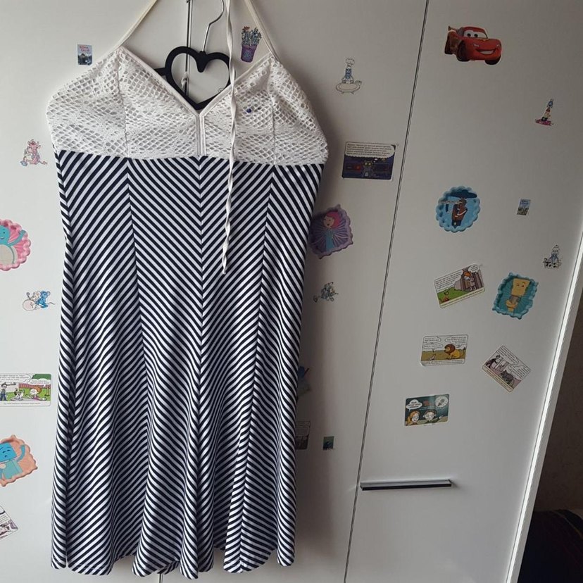 Örgü detay elbise - Görsel 2