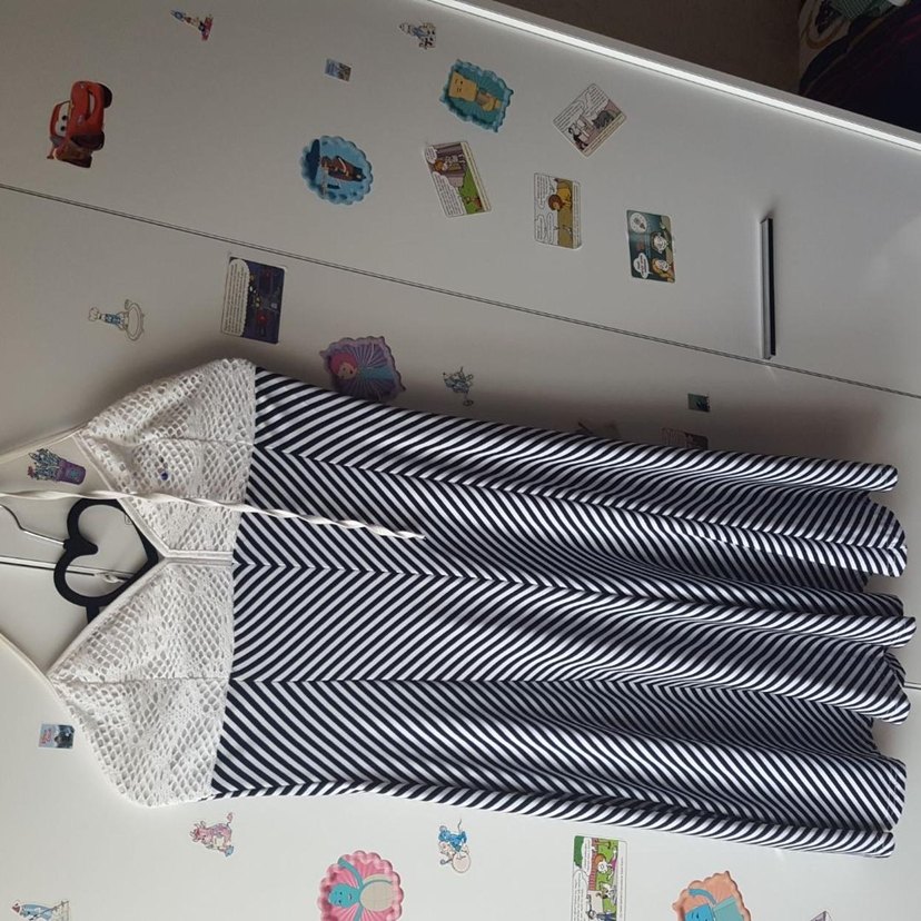 Örgü detay elbise - Görsel 5