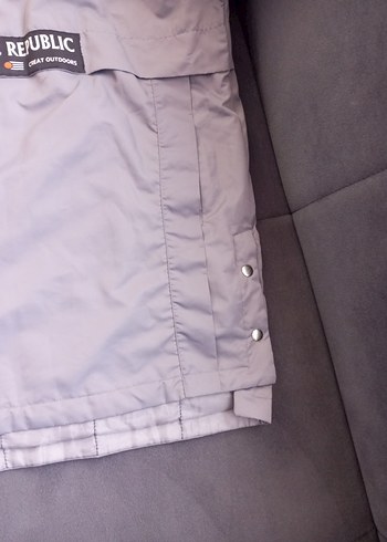 MYCey Gri Midi Street Style Kadın Mont