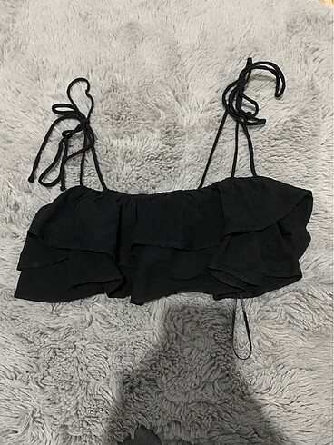 Bershka Bershka fırfırlı crop