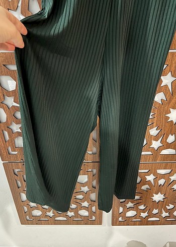 Zara Kadın Yeşil Pilili Uzun Tulum - Görsel 6